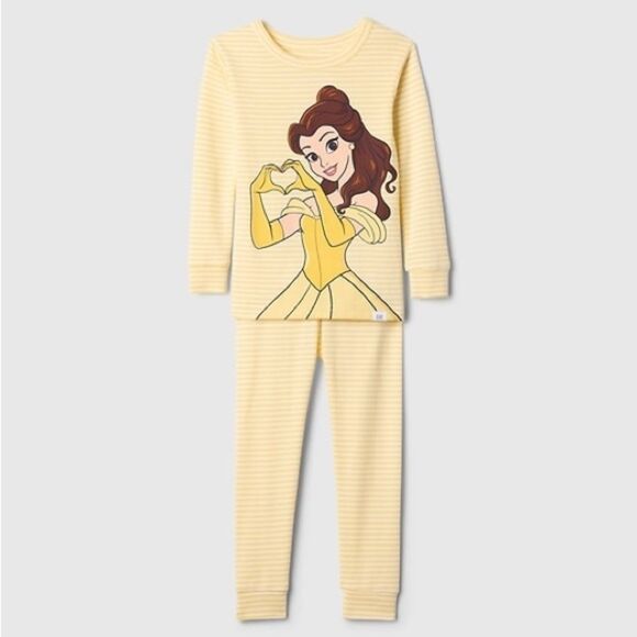GAP Other - Gap × Disney Baby Organic Brushed Cotton Princess PJ Set- Belle size 3 years
